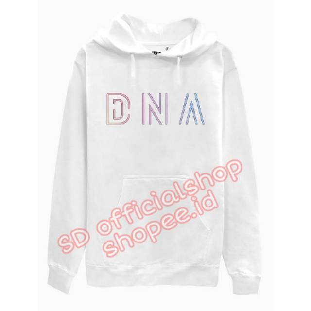 jaket hoodie jumper kpop BTS DNA pelangi JIMIN SUGA JHOPE TAEHYUNG