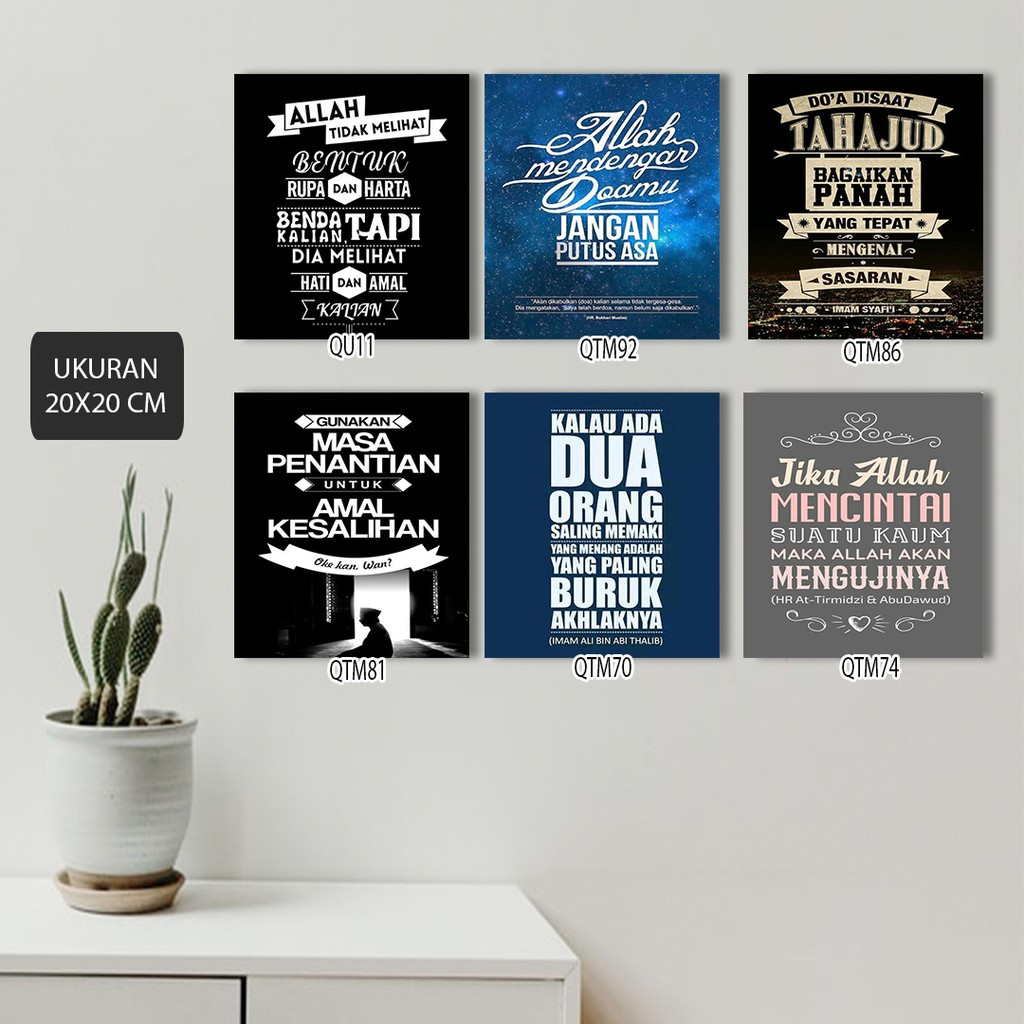 Hiasan Dinding Kamar Cowok Dan Cewe Dari Kayu Vintage Dan Poster Dinding Kategori Quotes 20x20 Cm Shopee Indonesia