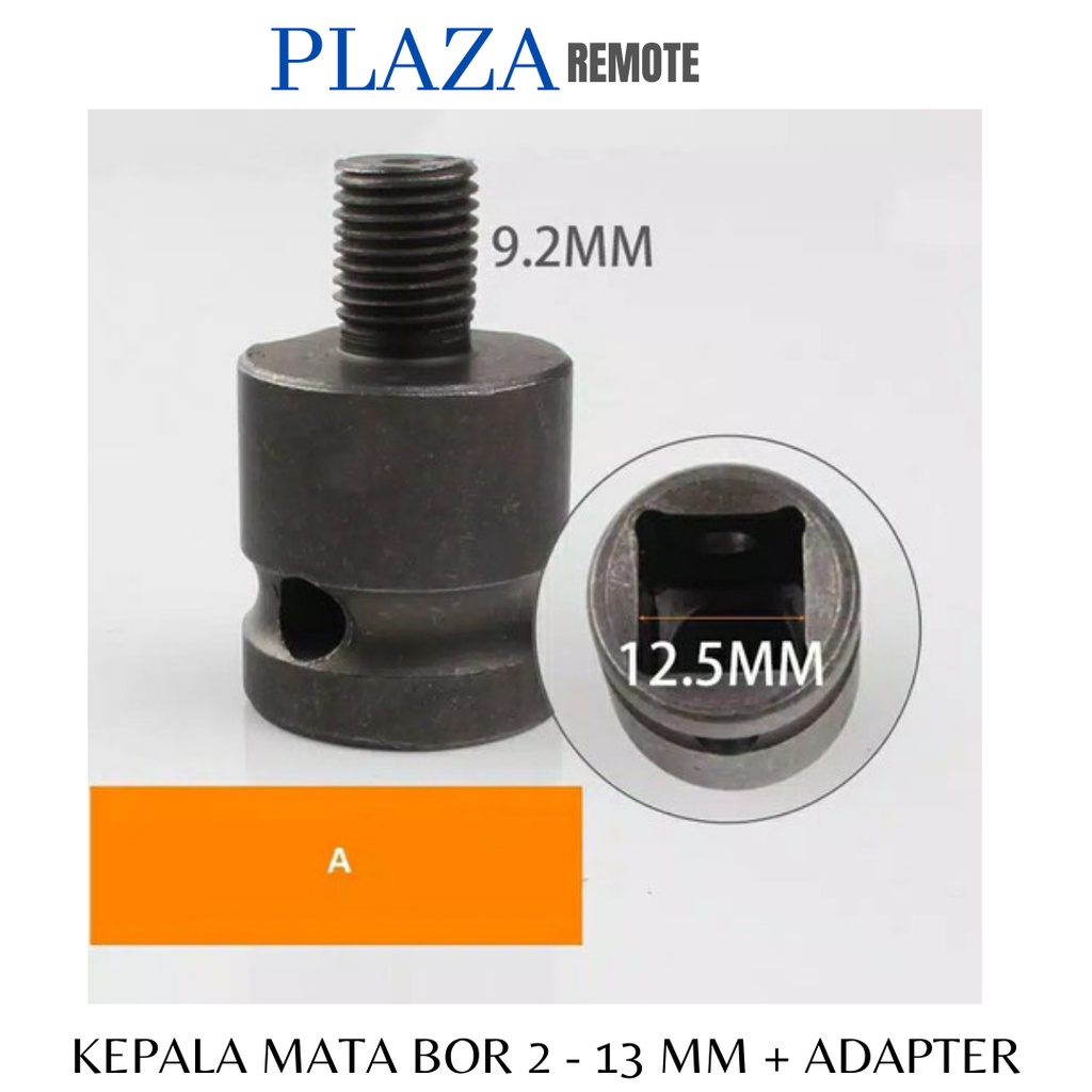 KEPALA BOR DRILL CHUCK 20 UMF 2 - 13 MM + ADAPTER KEPALA SOCKET HEX