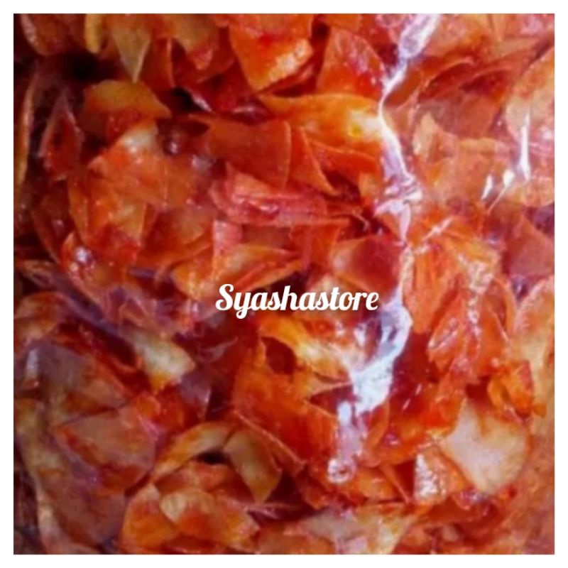 

KERIPIK SINGKONG BALADO PEDAS LENGKET 250GRAM