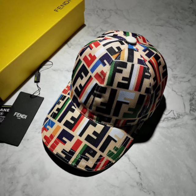 Fendi Printed Logo Cap / Topi Pria Wanita / Super Mirrror Quality