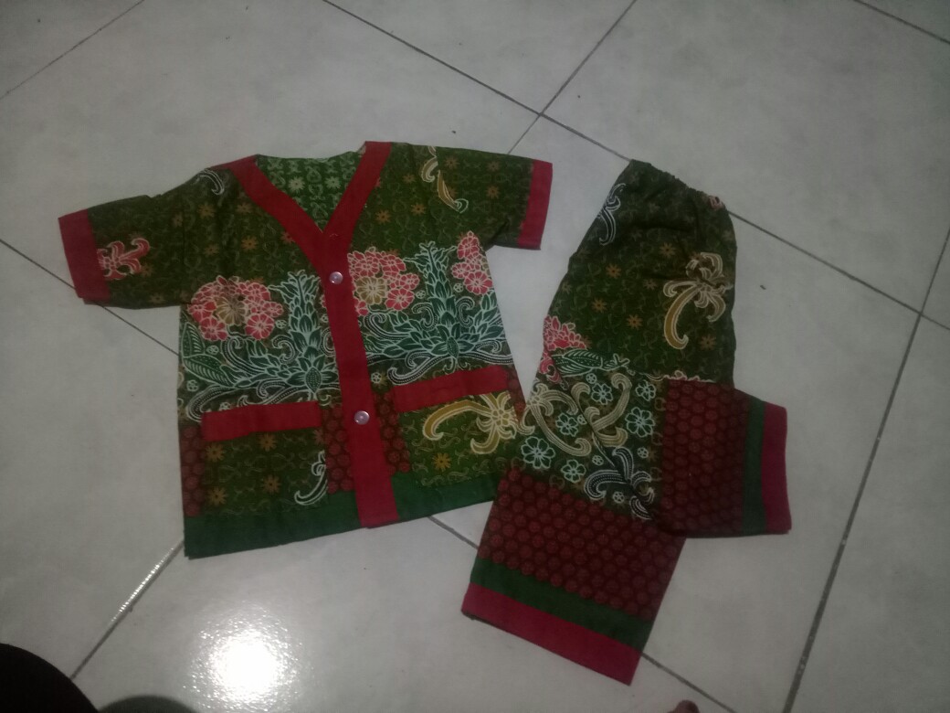 Set Piyama Batik Cowok Cewek Anak Umur 06 Sampai 1 Tahun( Produksi Sendiri)motif Acak