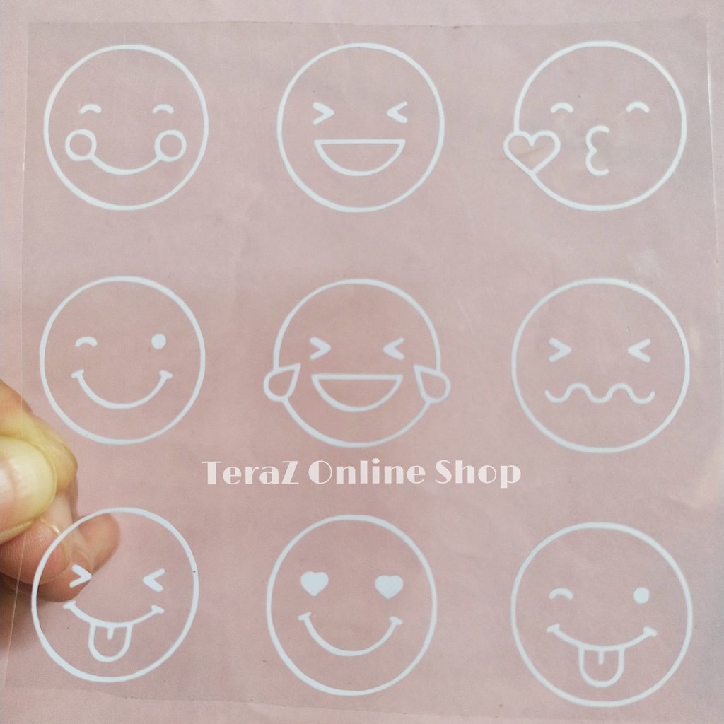 

sticker cutting emoticon ( 1 pcs terdapat 9 emoticon)