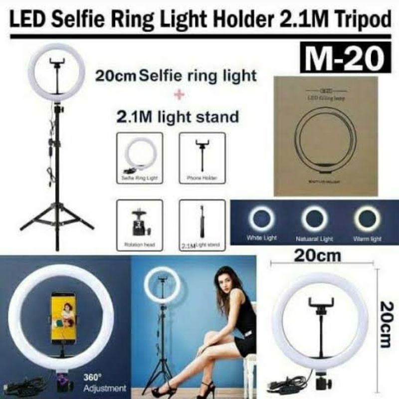 Tripod Ring light Selfie M20