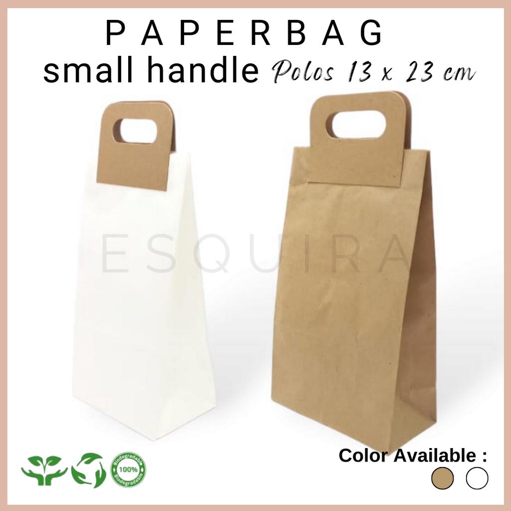 Paperbag Kraft Polos / Paper bag Kantong Roti Lunch / 10 PCS / PBSH2313