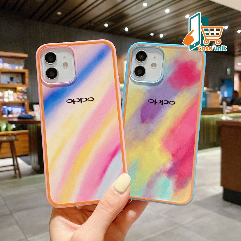 SS044 SOFTCASE RAINBOW OPPO A31 A8 A3S A5S F9 A7 A12 F1S RENO 4 4F 5F A94 A59 A11k A39 A71 A83 A57 F5  F7 YOUTH CS3233