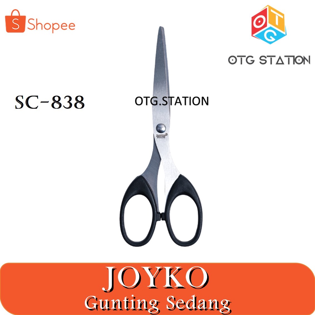 

Joyko Scissors Gunting Sedang 838 Gunting Sedang Untuk Memotong Kertas Dan Ujung Gunting Yang Tajam Serta Tidak Mudah Berkarat OTG STATION