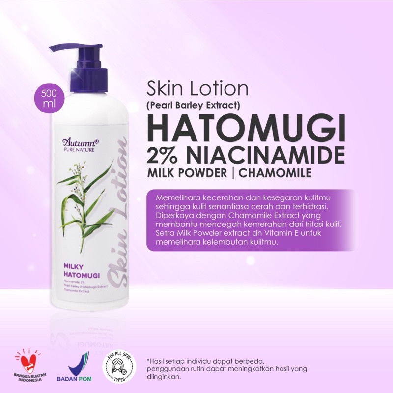 SEN-BPOM AUTUMN MILKY HATOMUGI SKIN LOTION 500ML