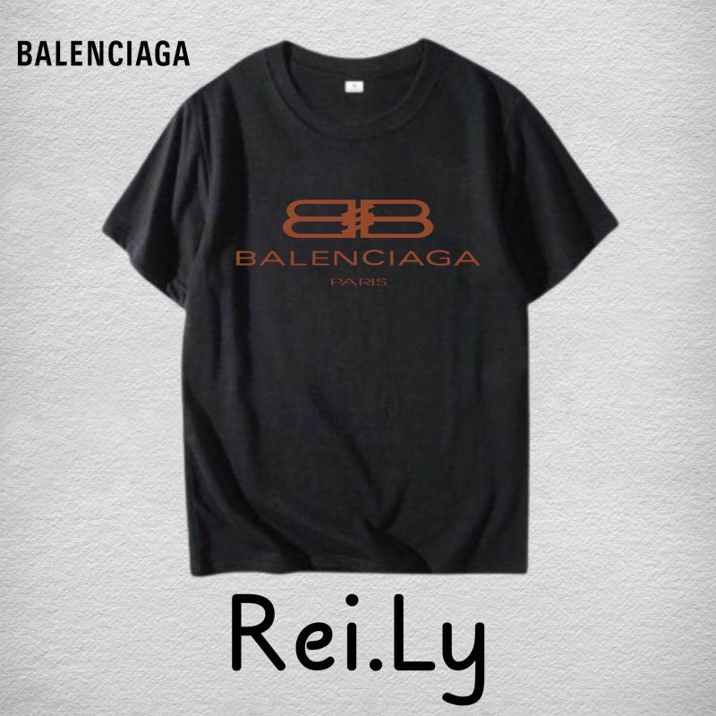 KAOS T-SHIRT BALENCIAGA - Baju Distro Mewah Simple Kekinian Hits / HITAM / DEWASA / PRIA / ROCK / WA