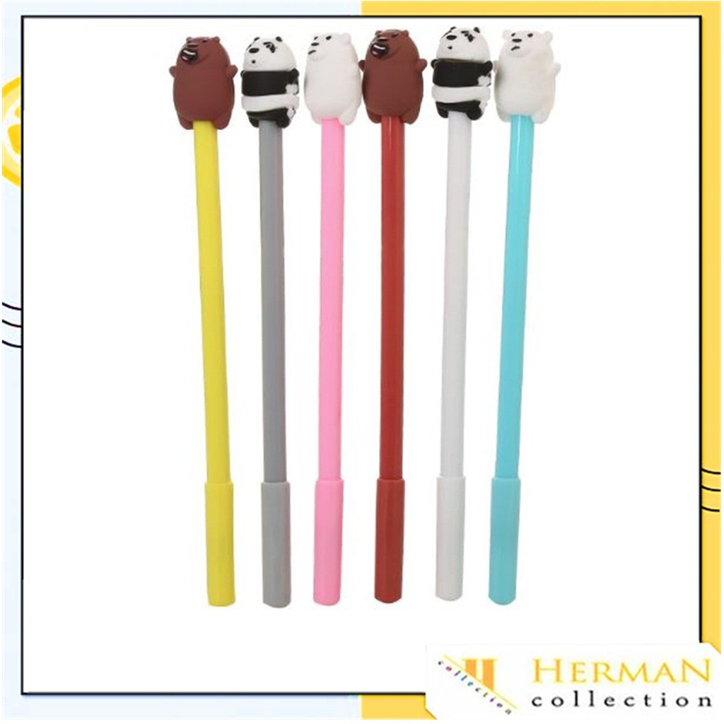 

Pena Karakter Pulpen Lucu / Pena Gel Cair Stationery Sekolah# BISA COD