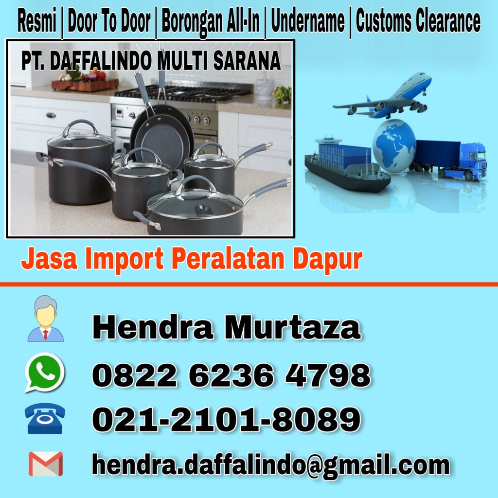 Jasa Import peralatan Dapur | Jasa Import Kitchenware dari China | Jasa Import Barang