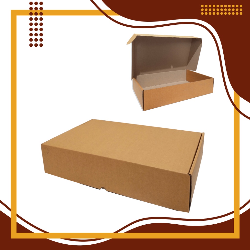 Box ( 45 x 30 x 10 cm ) Packing/Polos/Kardus/Box Baju/ Box Hoodie - Bisa Custom Sablon Printing