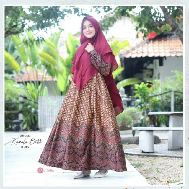 [ZIZARA] GAMIS KAMALA BATIK DRESS SERIES