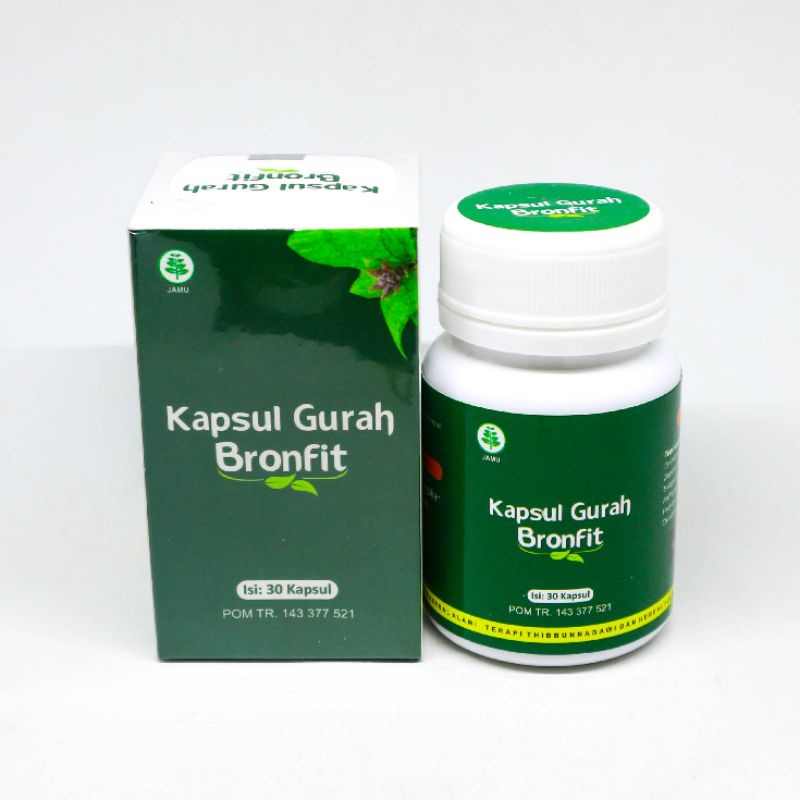 OBAT TBC, PARU-PARU, SESAK NAFAS, BATUK MENAHUN GURAH BRONFIT HERBAL ASLI DISTRIBUTOR DKI JAKARTA-Bronfit 30 Kapsul