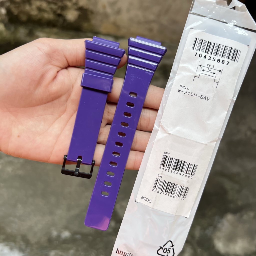 Tali jam tangan casio W-215H 6A original strap band W 215H