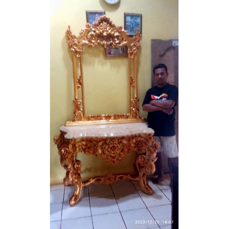 meja rias mewah/meja rias jati ukir jepara