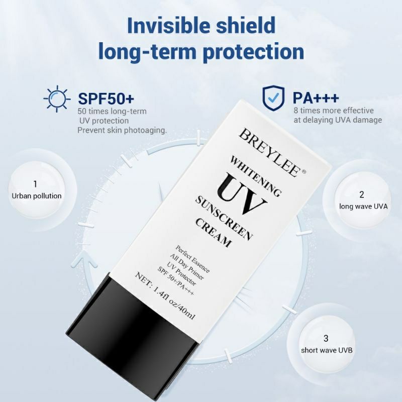 [BPOM] BREYLEE UV Sunscreen SPF 50+ - Krim Pelindung Wajah - 40mL