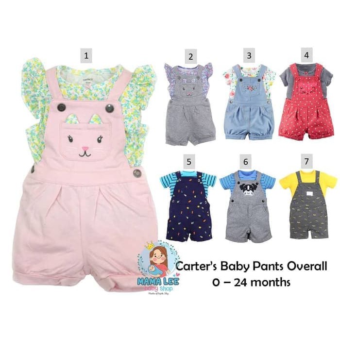 CARTERS PANTS OVERALL 2 IN 1 / BAJU KODOK BAYI / BAJU BAYI / CELANA BS