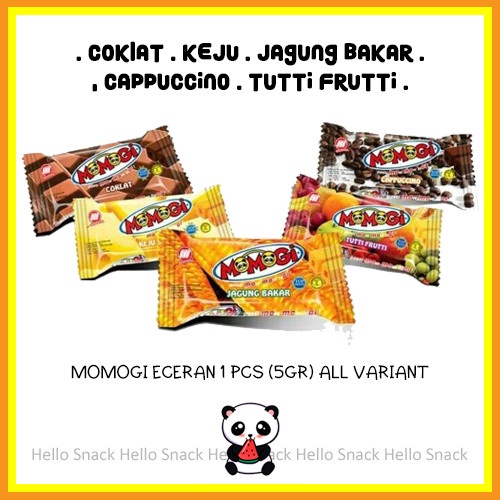 

Momogi Stick 5gr all variant keju cokelat jagung bakar cappuccino tutti frutti