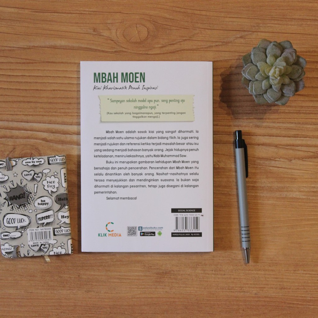 BUKU TOKOH : Mbah Moen; Kiai Kharismatik Penuh Inspirasi : BUKU BIOGRAFI / BUKU MBAH MOEN-2