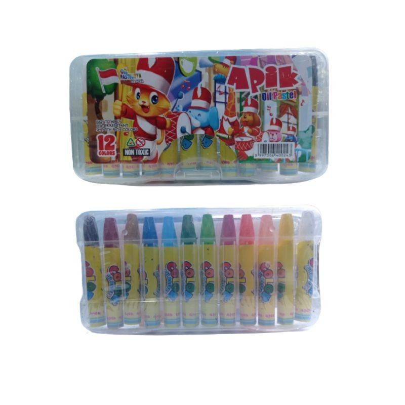 

Crayon Krayon Set Anak mewarnai Apik Oil Pastel Non Toxid