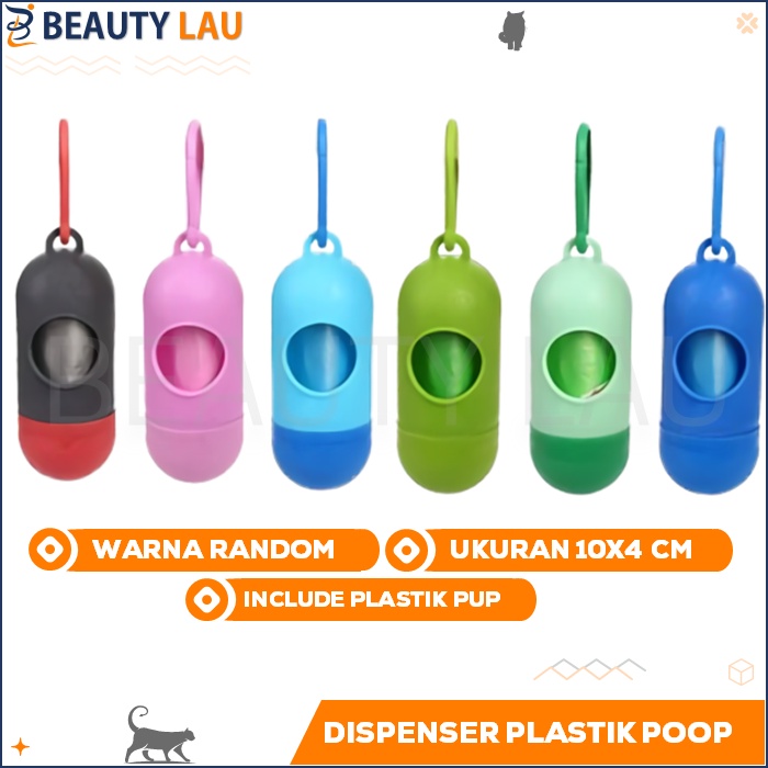 DISPENSER TEMPAT KANTONG PLASTIK PUP POOP KOTORAN KUCING ANJING MURAH