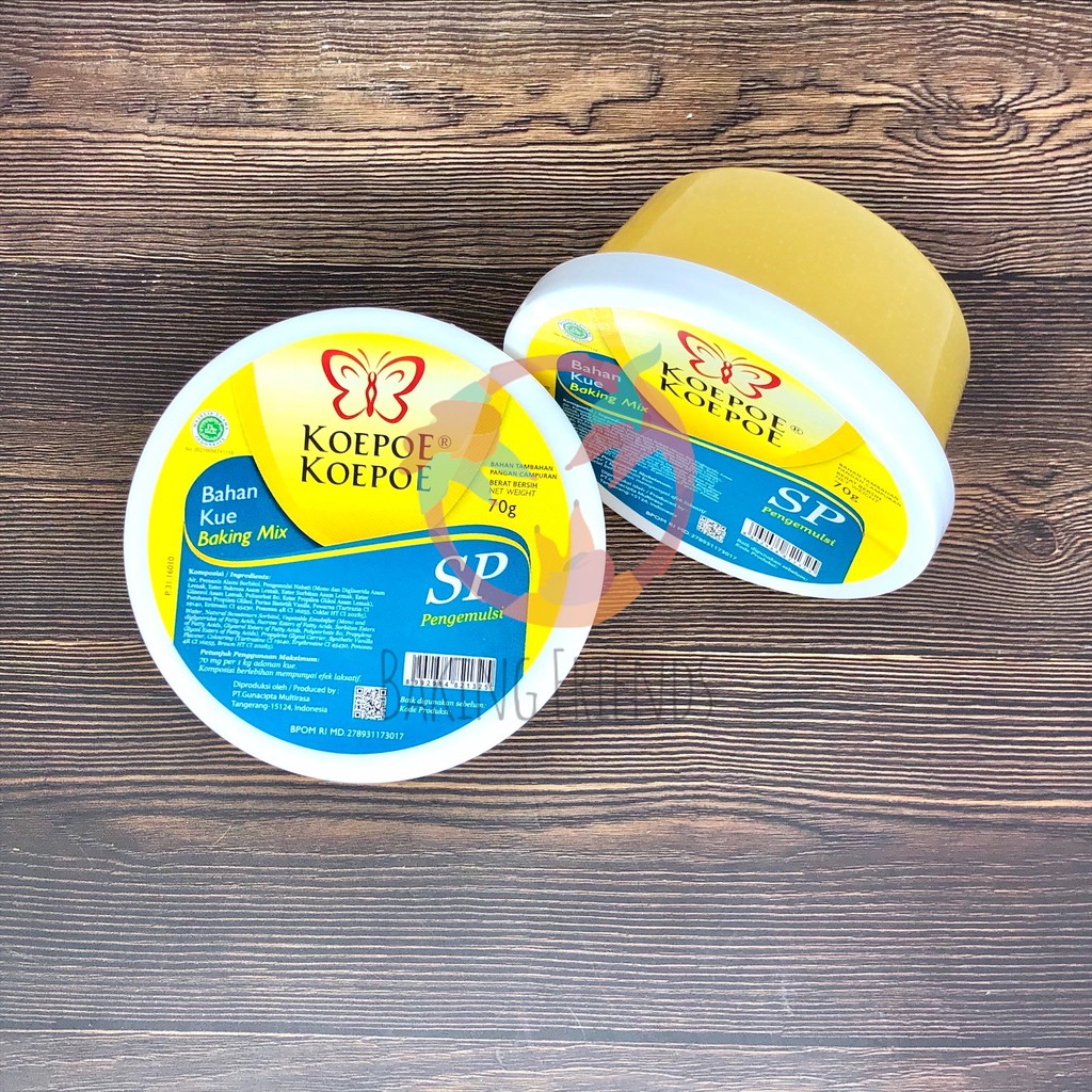 

SP Koepoe - Koepoe 70GR - Emulsifier SP Kupu - Kupu - Pengemulsi 70 GRAM