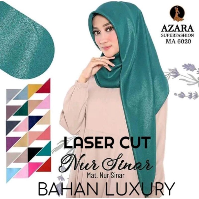 hijab nur sinar LC / hijab segiempat nursinar laser premium