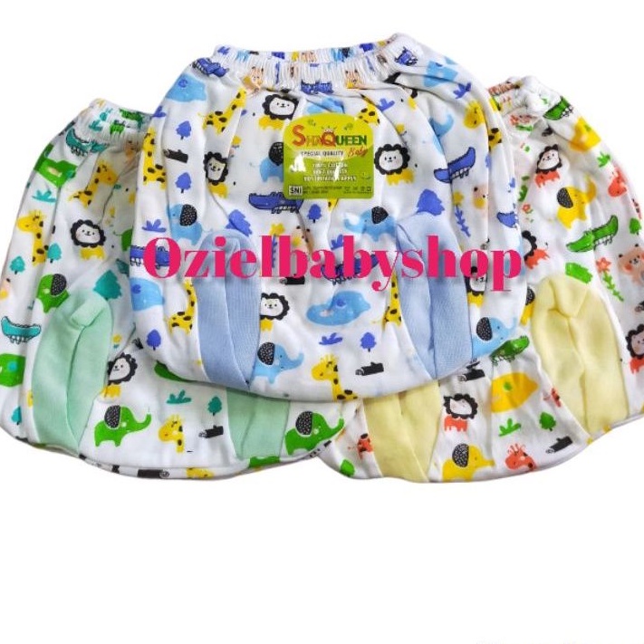 Termurah !!! 12 pcs celana pop bayi merk SHAQUEEN SNI /  celana pop motif dan polos