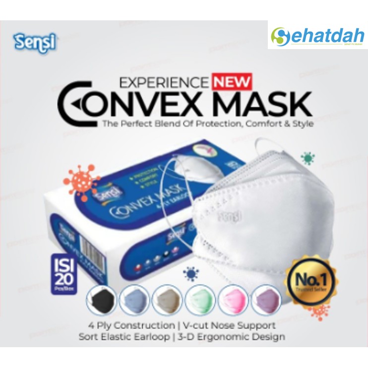 Masker Sensi Convex 4 ply (20 pcs/box)