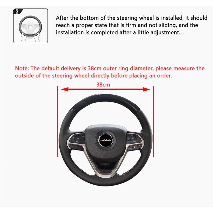 Cover Setir Mobil Bahan Kulit Steering Wheel Cover - sarung Stir Mobil Bahan Kulit Carbon universal - sarung setir mobil universal bahan motif carbon - Sarung Cover Pelindung Setir Stir Bahan Kulit