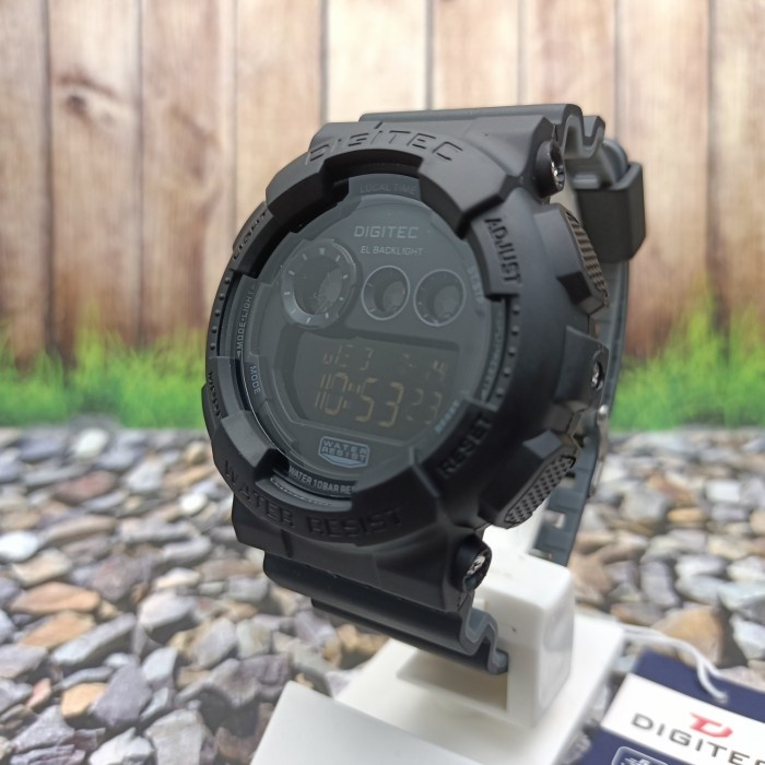 DIGITEC ORIGINAL Jam Tangan Pria fashion aksesoris Karet DIGITEC Digital DG-5021T Keren - Hitam