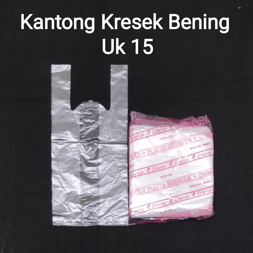 Kantong Kresek Bening , Kantong Plastik bening ukuran kecil/sedang