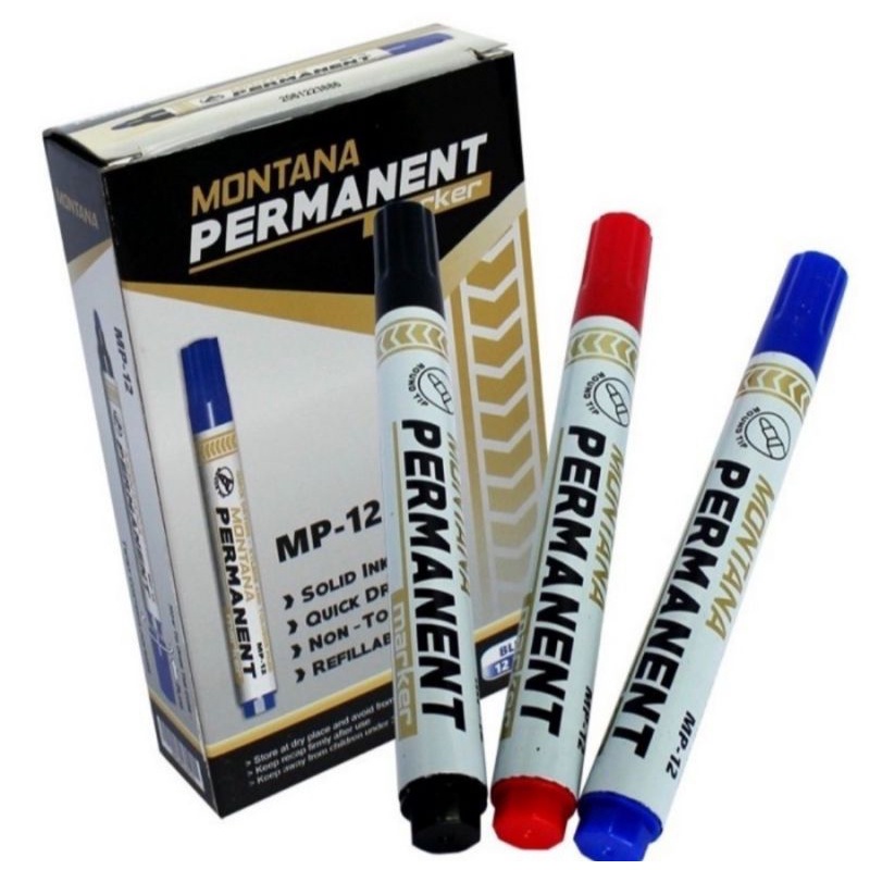 spidol permanen mp12 permanent marker mp-12 hitam