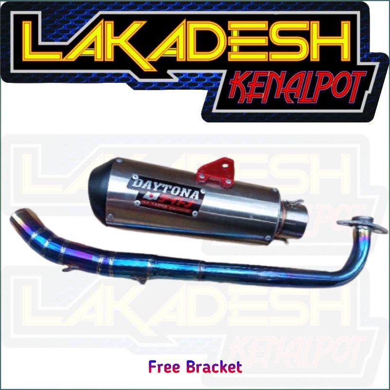 KNALPOT DAYTONA LEHER BLUEMOON (INLET 50) BEAT MIO VARIO AEROX SCOOPY NMAX PCX ADV LEXI GENIO  DLL