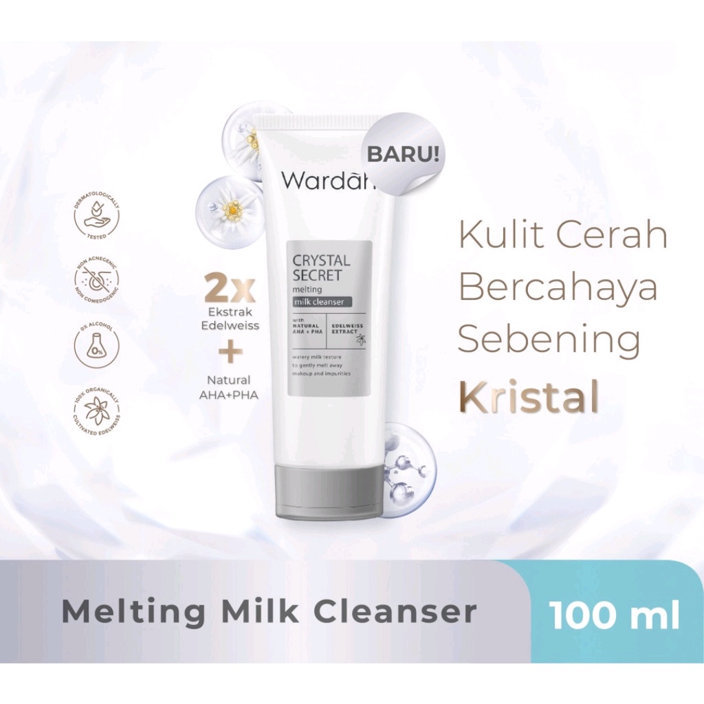 ❤️GROSIR❤️ Wardah Crystal White Melting Milk Cleanser