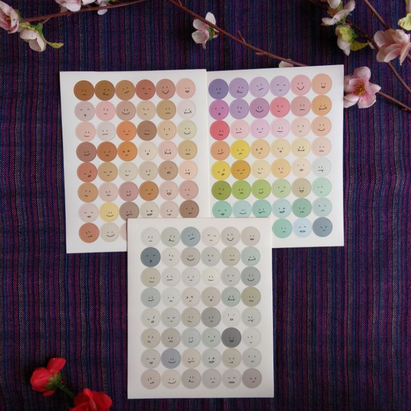 

STIKER SMILEY FACE EMOJI DECO HIAS JURNAL SCRAPBOOK NOTEBOOK