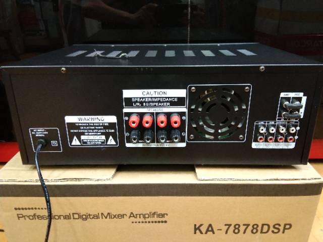 AMPLI KARAOKE BLACKSPIDER NEW KA-7878 DSP WITH PROCESSOR BLUETOOTH