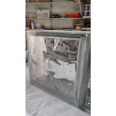 GLASS BLOCK MULIA 20x20 CLEAR dan MOTIF | Harga per Pcs | GELAS BLOK / GLASBOK / ROSTER