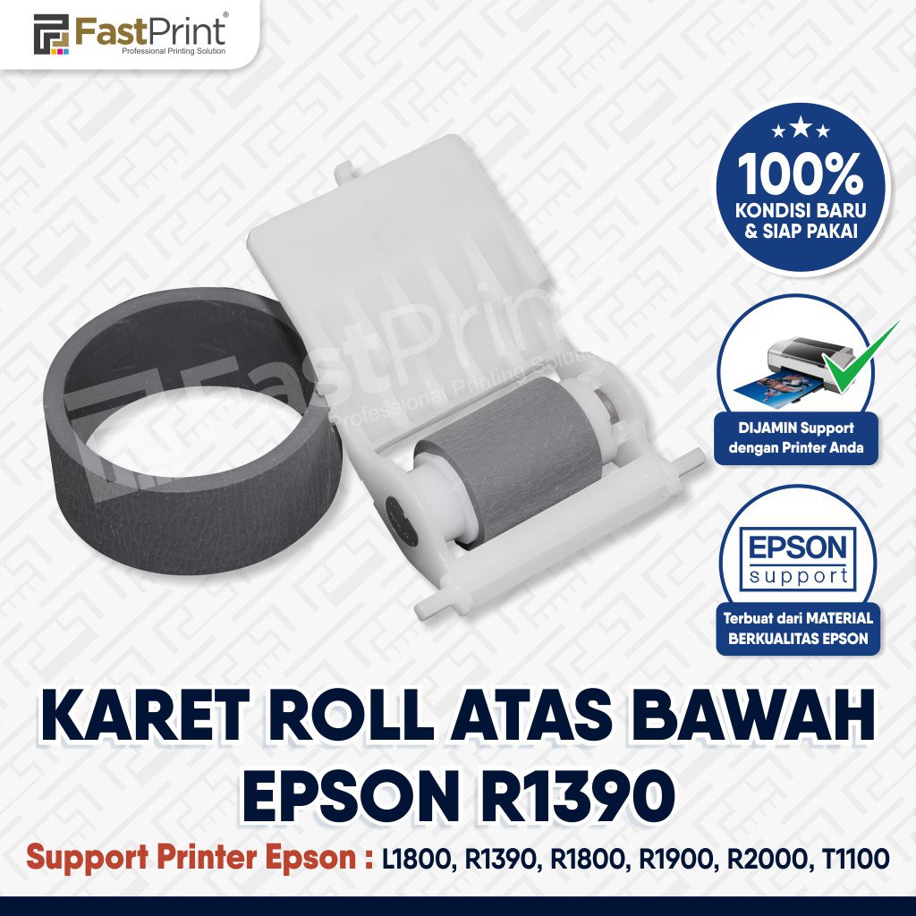 Karet Roll Atas Bawah Original Printer Epson L1800 R1390 T1100 R1800 R1900 R2000