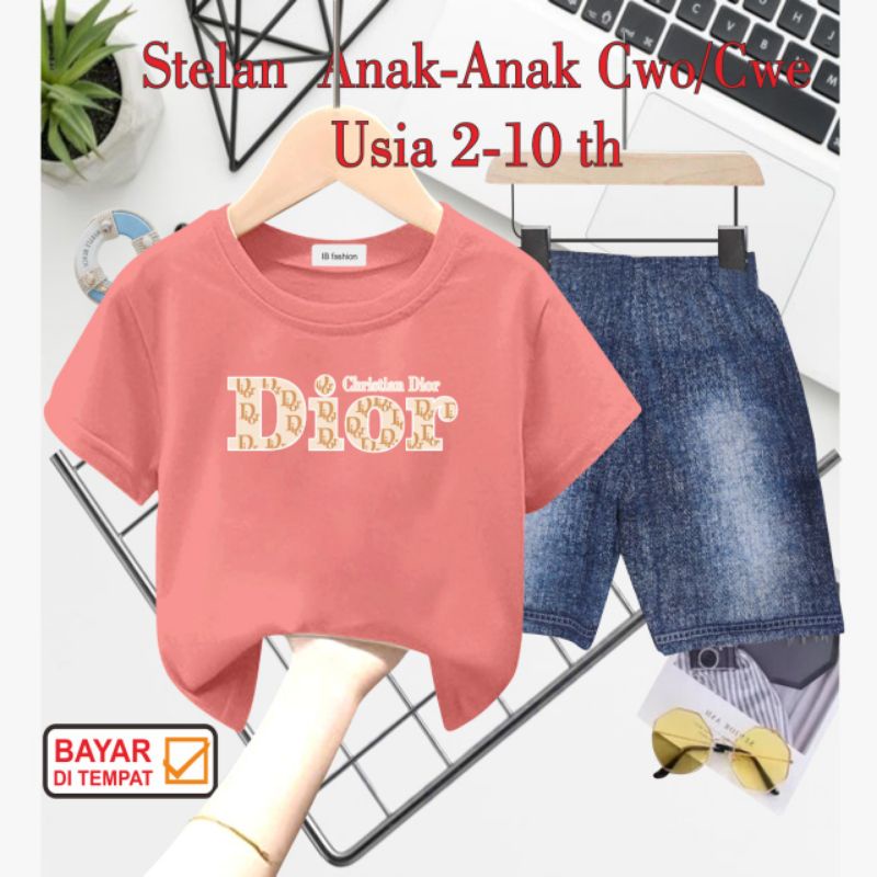 ((IB))SETELAN ANAK2 UNISEX SEMI JEANS/Q10R DIGITAL SABLON