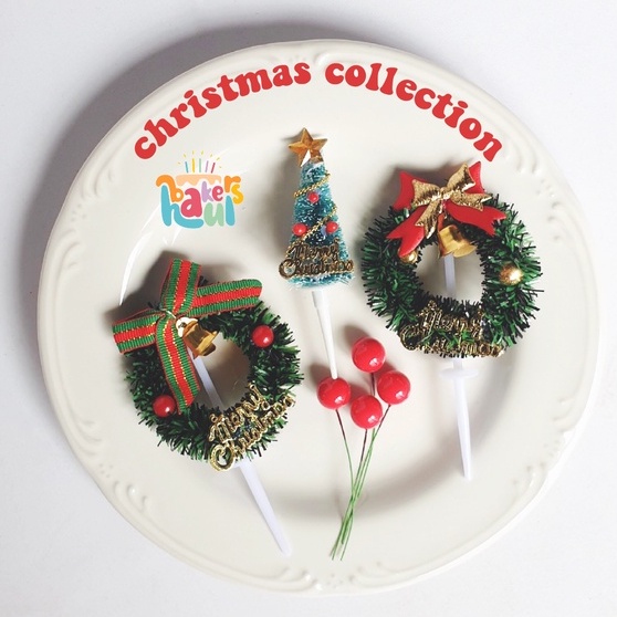

Cake Topper Natal / Christmas Cake Topper / Hiasan Kue Natal / Dekorasi Kue Natal / Christmas Tree Cake Topper / Christmas Circle Grass Topper / Topper Christmas / Acrylic Cake Topper / Tusukan Kue Natal / Hiasan Kue Natal / Acrylic Topper Natal