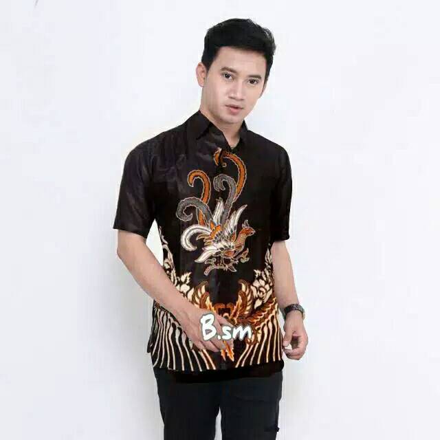 SIZE M L XL XXL 3L 4L KEMEJA BATIK MOTIF CIREBONl