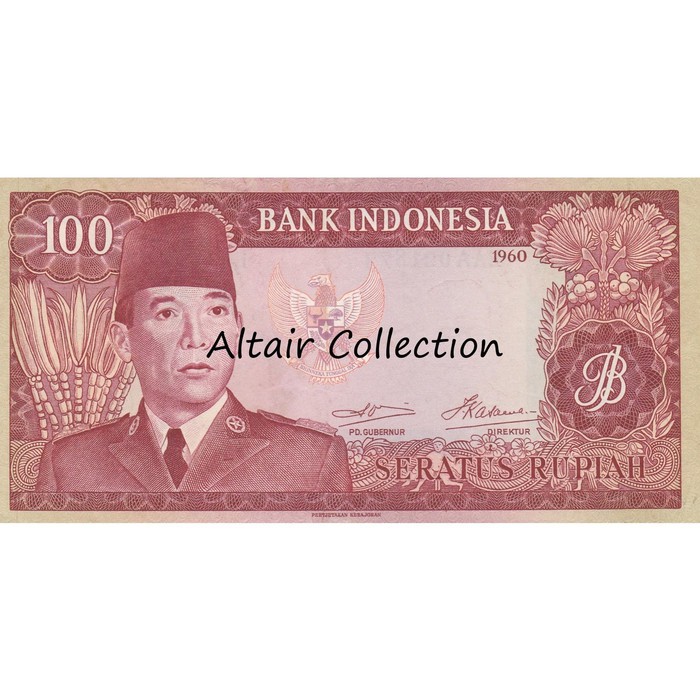 Uang Kuno 100 Rupiah 1960 Soekarno