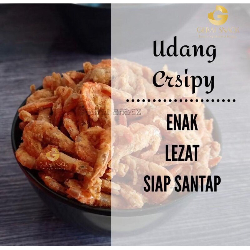 Udang Crispy Dapur Sehati Non MSG Home Made Tanpa Pengawet (80gr)