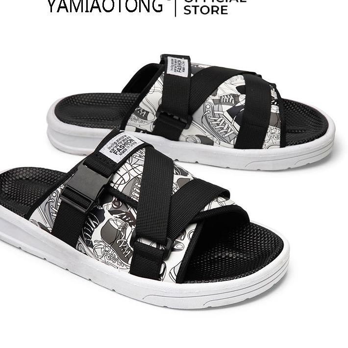 【HEMAT BESAR】 YAMIAOTONG Sandal Pria Kirim Hari ini Sendal Pria Kekinian Sendal Pria Sendal Cowok Ke