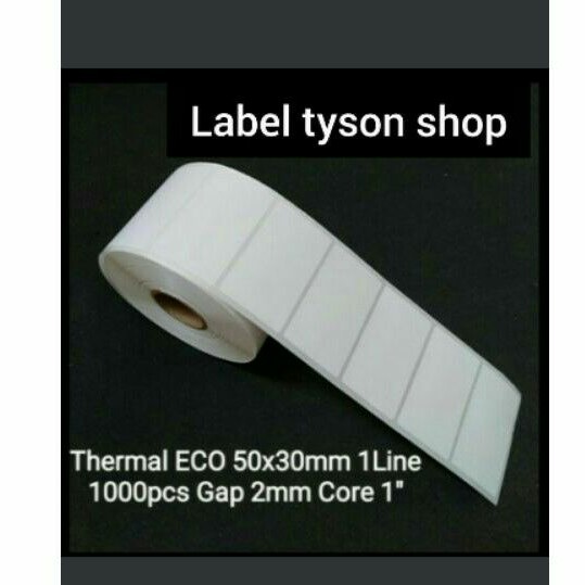 

Direct Thermal 50x30mm 1Line 1000pcs Gap 2mm Core 1 Inchi / MERK AV