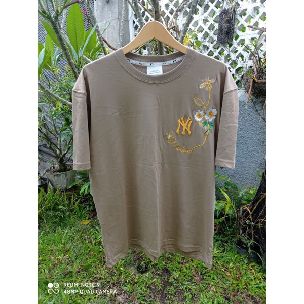 T-shirt NY Bordir Bunga Grade Original