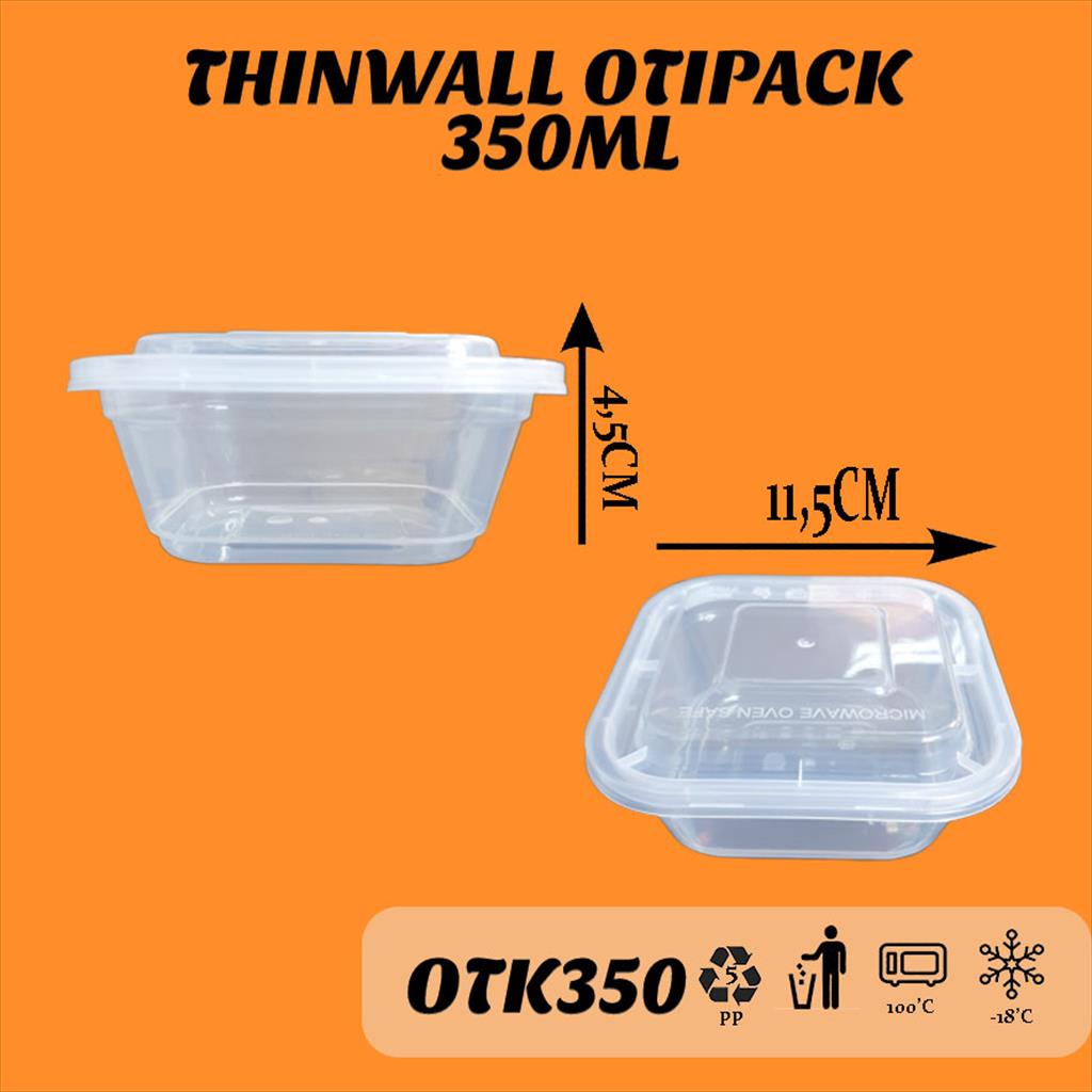 Thinwall Otipack 350ML/ Kotak  Makan/ Food Container OTK350 Isi 25PCS /otipack