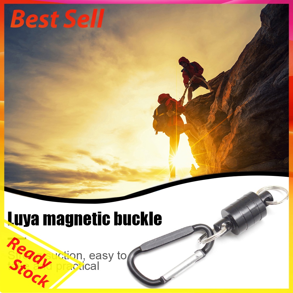 Outdoor Magnetic Buckle Portable Carabiner Lure Magnet Hanging Clasp Holder